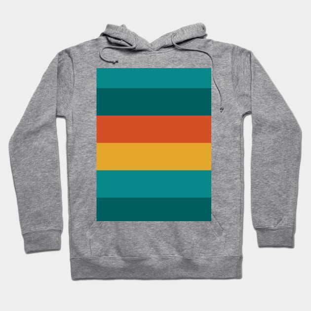 Retro colors stripes Hoodie by WiredDesigns